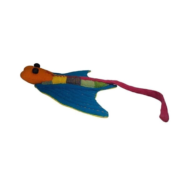 Barbara Sansoni Plush Stingray Original Handwoven Hank Dyed Sri Lanka - Picture 4 of 11